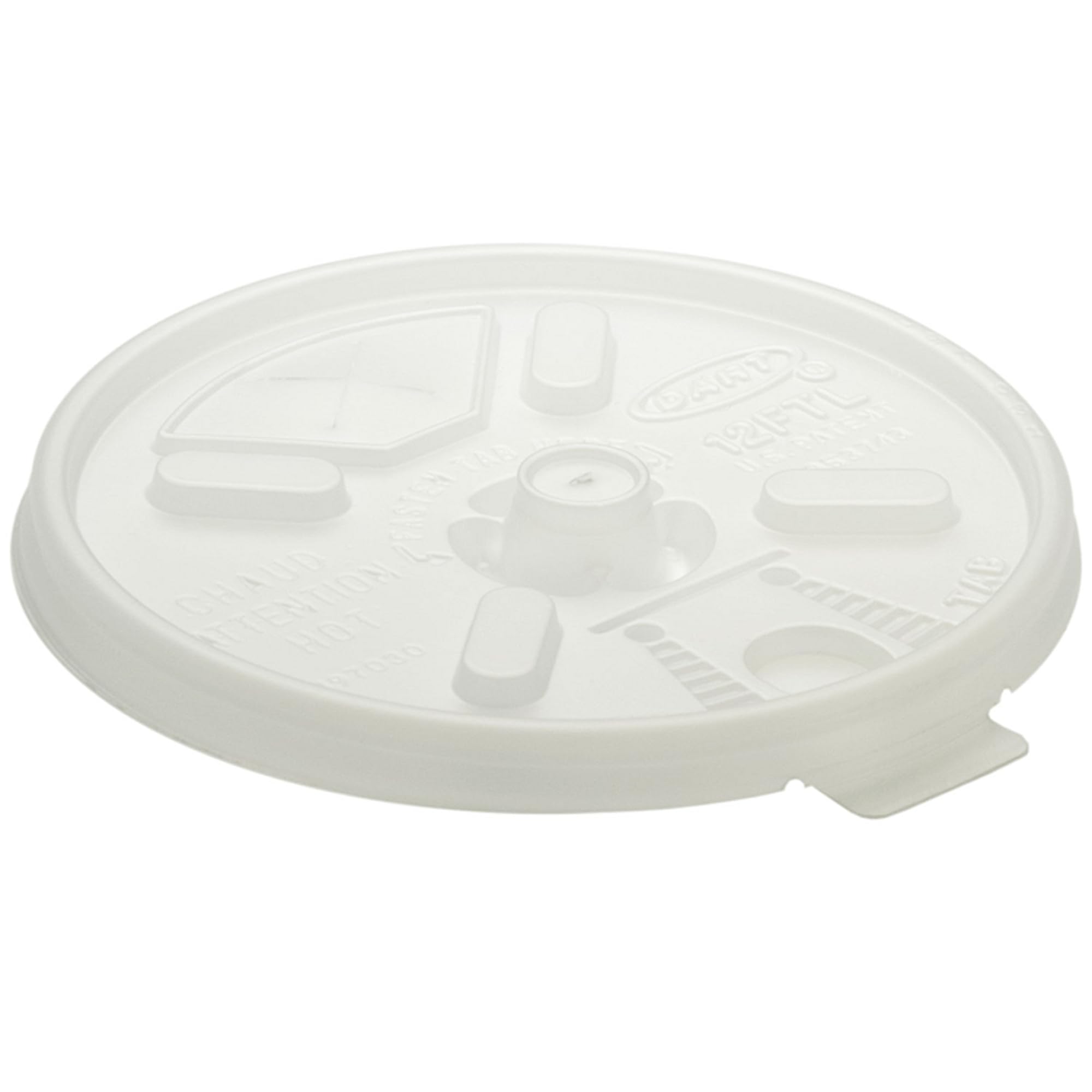 Dart Translucent, Lift N Lock W/Straw Slot - 1000 Per Case