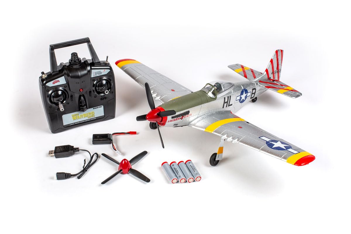 Amazon.com: Rage R/C P-51D Mustang 500mm Brushless RTF Warbird