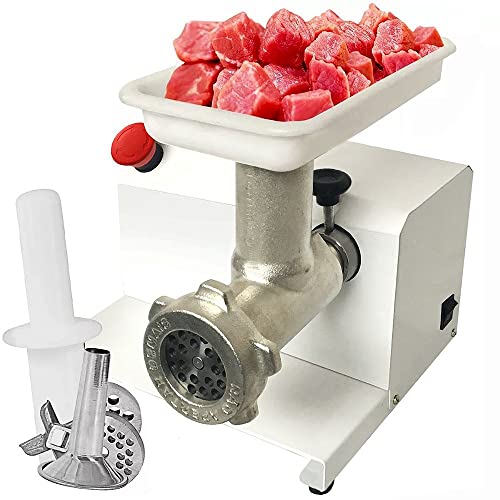 Moedor De Carne Elétrico Profissional Industrial Saro MEC Bivolt, Branco