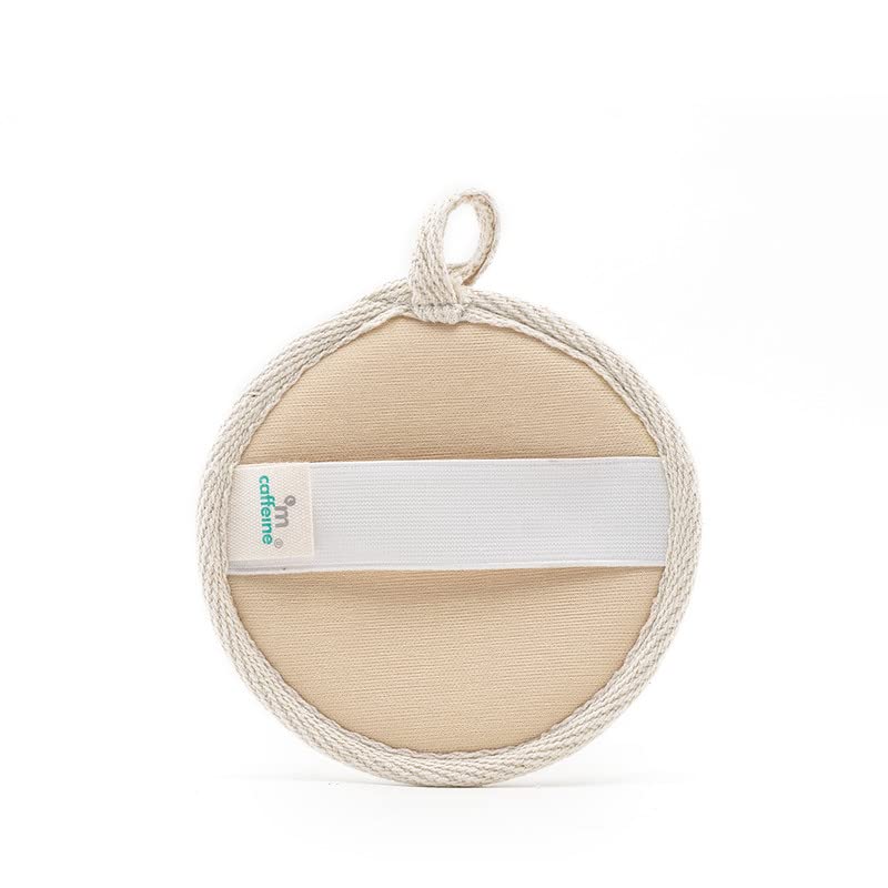 Image of mCaffeine Exfoliating Loofah for Removing Dead Skin | Made of 100% Natural Ramie Fibre | Gentle on the Skin | Sustainable, Unisex | Easy to Hang