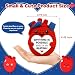 Get Well Good Luck Gifts for Women Coworker Friend,Anatomical Heart Crochet with Positive Affirmations Cards,Cute Inspirational Gifts for Women Men Doctor Nurse Medical Student Science Graduation Decoration 2026