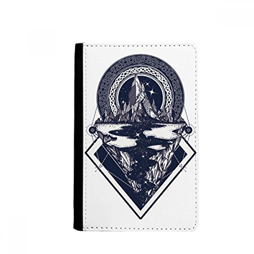 Iceberg Starry Sky Stream Art Pattern Passport Holder Notecase Burse Wallet Cover Card Purse