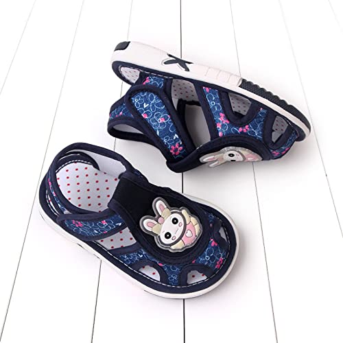 Baby Girl Sandals Closed-Toe Anti-Slip Premium Rubber Sole Toddler Boys Lightweight Hollow First Walkers Shoes4