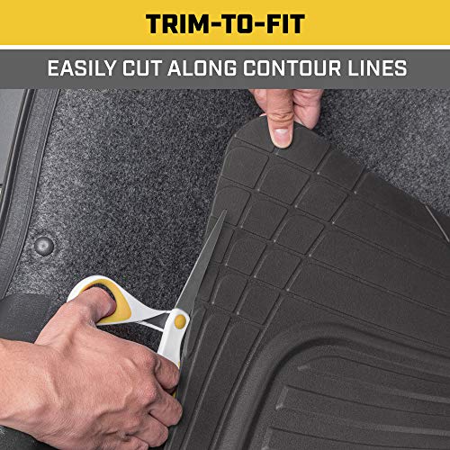 CAT Heavy Duty SUV Black Cargo Liner & Car Trunk Mat - Universal Trimmable All Weather Cargo Mats for Back of SUV - SUV Trunk Mat & Carpet Cover Trunk Liner - Cargo Cover Trunk Cover 53" x 36.25" by CAT - Image 4