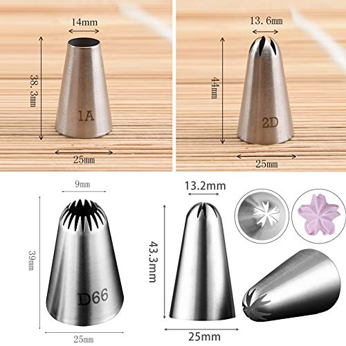 Confezione da 5 beccucci per decorazioni per torte...