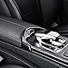 AOKIO Car Interior Center Console Armrest Storage Box Release Button Switch Protective Cover Trim for Mercedes Benz C Class W205 GLC Class X253 Accessories 2015-2022 (Carbon Fiber Color)