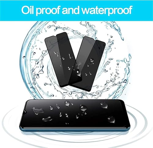 Image of STP FEEL Premium Grade Privacy Tempered Glass Screen Protector Guard Compatible For Lava Shark 5G (6.75 Inch, Pack of 1) Full Edge to Edge Coverage Anti-Spy /Anti-Peeping 9H Hardness