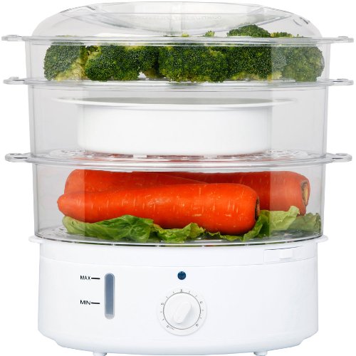 Preisvergleich Produktbild 800W Dampfkocher Füllmenge: 9 L Dampfgarer Reiskocher Wurstkocher