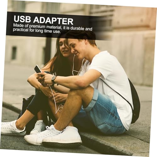 Adaptateur audio externe type c multifonction pc smartphone noir compact