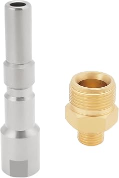 M22 x 1.5 to G1/4 Quick Connect Hose Adapter M22 Pressure Washer Coupler Compatible with Kranzle, Fitting for Kew Nilfisk Alto High Pressure Gun