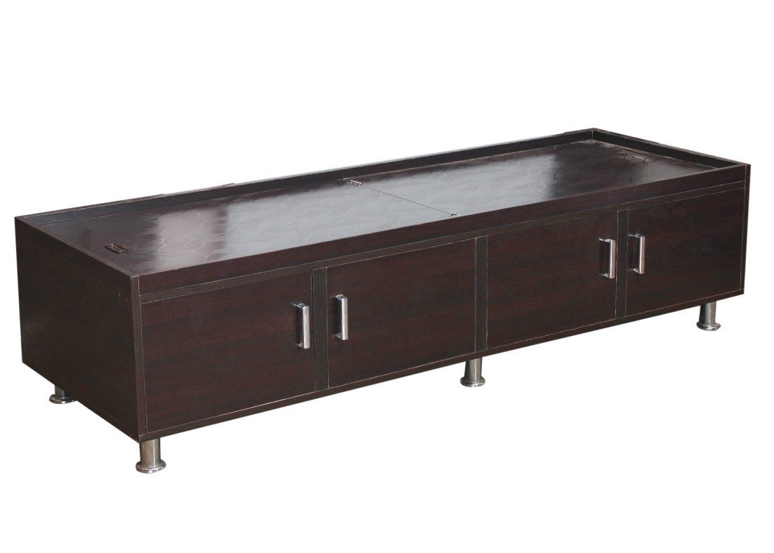 Nova Furnitures Caspian Engineered Wood Mini Single Bed with Storage (Brown )