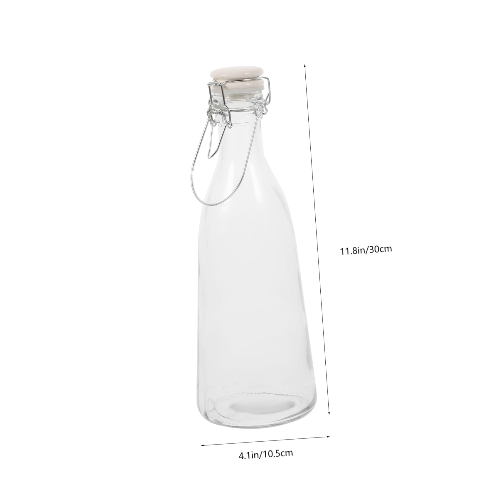 Alipis Glasflasch mit Verschluss, Trinkflaschen aus Glas, Oktoberfest Deko