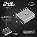 Master Magnetics Ceramic Latch Magnet Assemblies - Rectangular with Center Hole, Zinc Plated, 1