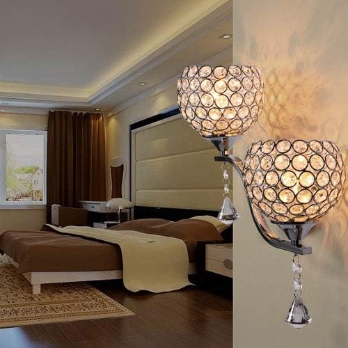FUDGIO Kristallen wandlamp 2 lampen wandlamp metalen wandlampen voor binnen voor slaapkamer hal woonkamer moderne wandlampen wandlampen photo 3