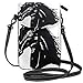 Produktbild Handy Geldbörse Crossbody Black Horse Head Umhängetasche Kleine Handy Geldbörse Brieftasche für Frauen