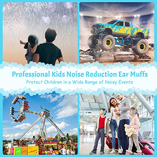 Image of Noise Cancelling Headphones for Kids, SNR 28dB Kid Ear Protection EarMuffs, Kids Noise Cancelling Ear Protection Headphones for Autism, Baby Hearing Protection Earmuffs