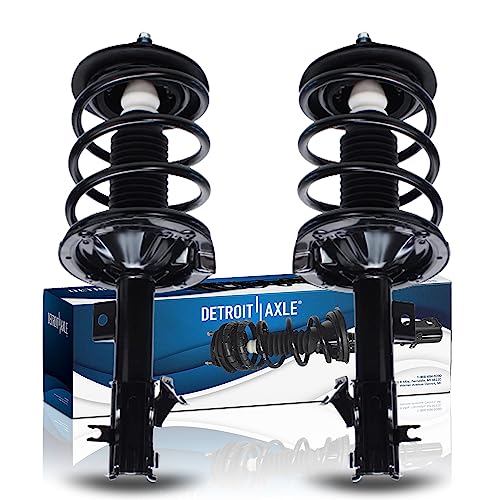 Detroit Axle - Front Struts for 2004-2008 Nissan Maxima, 2 Complete Struts Coil Spring Assembly 2005 2006 2007 Replacement Suspension Quick Install Ready Struts Shocks