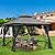 ECOTOUGE Outdoor Gazebo 10'x10', Heavy Duty Canopy Tent with Soft Double Roofs & Metal Corner Frame Shelves, Party Tent Shelter with Mosquito Netting for Patio, Deck, Backyard, Grey