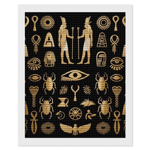 Peinture diamant égypte anti-stress kit complet débutant pour art mural