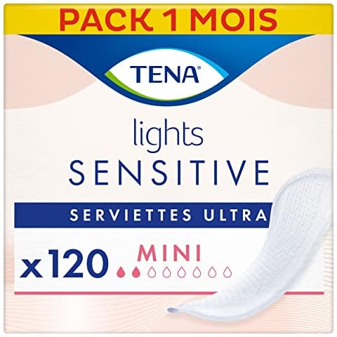 TENA Lights Sensitive Ultra Mini Incontinence Pads Cover