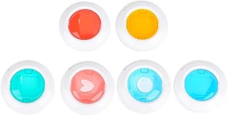 Filtros de lanterna de câmera, filtros de lanterna portátil, lente de câmera instantânea de 4/6 cores, compatível com Fujifilm Instax Mini 7S/8/8+/9(6 pacotes, 2 vazios + 4 cores sólidas)