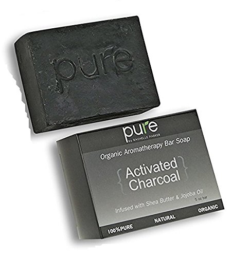 PURE Essential Oil Handmade Aromatherapy Bath Soap Bar. Natural Artisan Face & Body Soap Gift for Men, Cold Process Organic Soap Bar, Activated Charcoal with Jojoba Oil. Single Scented Bar.