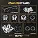 OCPTY Timing Belt Kit with Water Pump Replacement 2005-2006 For Saab 9-2X For Subaru Forester Impreza Legacy 2000-2005 For Subaru Outback Replaces TCKWP304A WPSB008A TS26304-A ITM304-A