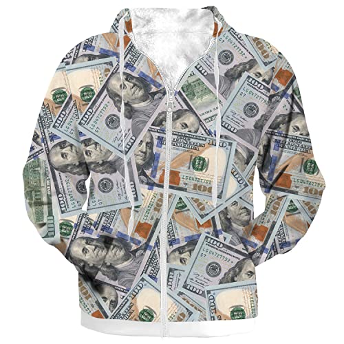 Hoodies for Men Women Winter Jacket Fleece Coat Zip up Warm2