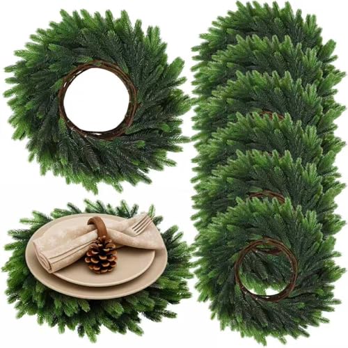 Gandeer Round Greenery Placemats
