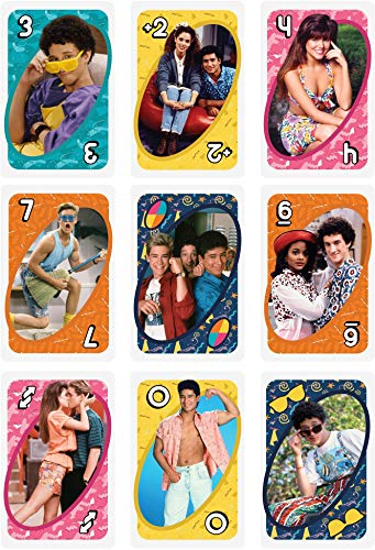 Mattel Games Uno Saved By The Bell Card Game With 112 Cards & Instructions, Great Gift For Kid, Adult Or Family Game Night, Ages 7 Years & Older #TOP4