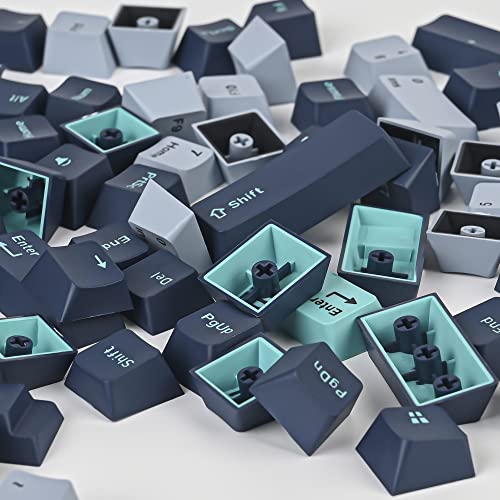 Image of WHYSP 171-Key PBT Keycaps, Double Shot Cherry Profile Key Cap Set for Mechanical Keyboard, Compatible with Cherry MX Switches(Hammerhead Shark)