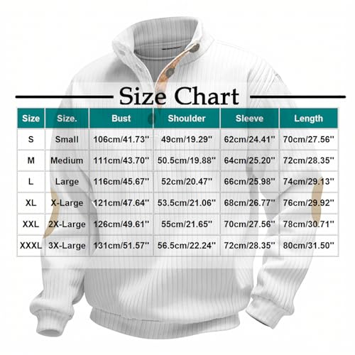 Men Stand Collar Sweatshirts Fashion Metal Button Hoodies Tops Men's Ribbed Knit Sweaters Pullover Long Sleeve Comfy3