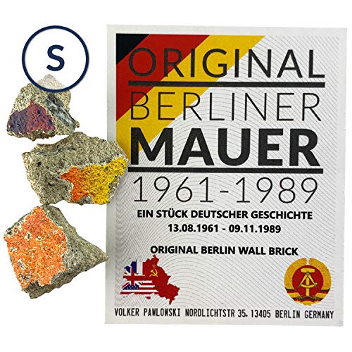 ORIGINALI pietre del Muro di Berlino | frammenti autentici | fatti a mano direttamente dalla manifattura di Berlino
