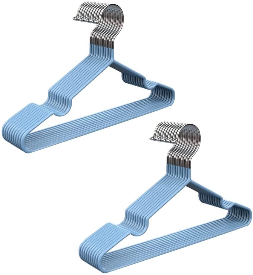 Clothes Hangers, Baby Hangers, 20-Pack Hangers, Stainless Steel Strong Hangers, Children's Hangers, Clothing Hangers (E), E