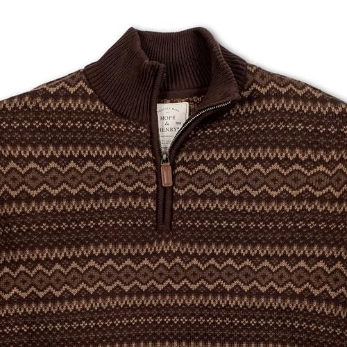 Image of Hope & Henry Men's Half Zip Pullover Sweater