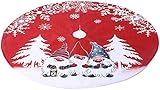 De haute qualité : cette jupe de sapin de Noël est faite de lin de haute qualité ａｎｄ tissus non tissés, conception de tissu double couche, épaisse ａｎｄ durable.