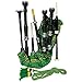 Scottish Bagpipes Set Heritage Musical Instruments Rosewood Black Finish with Silver Mounts Green Tartan Bag Cover Includes Free Tutor book Cane Drones