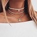 Produktbild Deniferymakeup Schmuck-Set mit Halskette und Perlen und Diamanten, mehrlagig