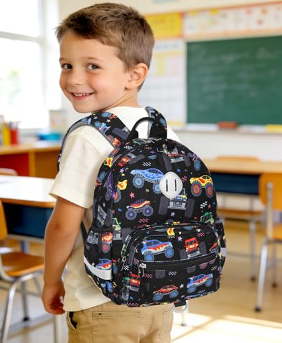 Image of Kids Backpack for Boys Girls Cute Kindergarten Daycare School Bag | Preschool Daycare Backpacks for Children Small Mini Lightweight 2-4 Kid Daily Bags with Reflective Straps