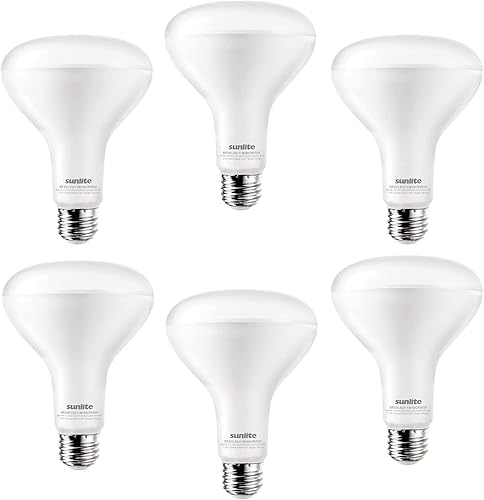 Sunlite Bombilla LED BR30 reflectora, 11 vatios (65 W ), 120 V, 920 lúmenes, 90 CRI, base E26 media, regulable, inundación ancha, certificación UL,