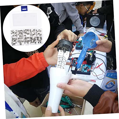 Kit de 100 fusibles de vidrio de acción rápida LIFKOME, fusibles de tubo de vidrio 5x20mm con caja organizadora miniatura 4