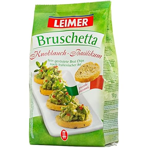 Leimer Bruschetta geröstete Brot Chips Knoblauch und Basilikum 150g Cover