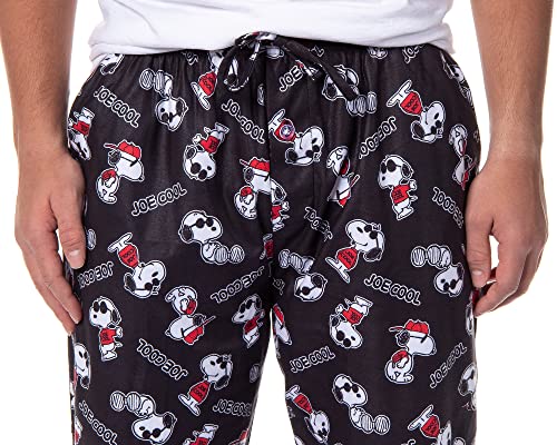 Peanuts Mens' Joe Cool Snoopy Character Tossed Print Sleep Pajama Pants3