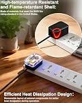 Chargeur pour lumière de bague UBeesize, 5V 2A Adaptateur de puissance pour UBeesize 10 de pouce 12 inch Selfie Ring Light pour l'enregistrement vidéo 5 Volts 2 Cordon de charge d'alimentation en ampères
