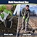EUIJOIP Extra-Sharp Triangular Hoe - Heavy Duty Gardening & Construction Tool with 15