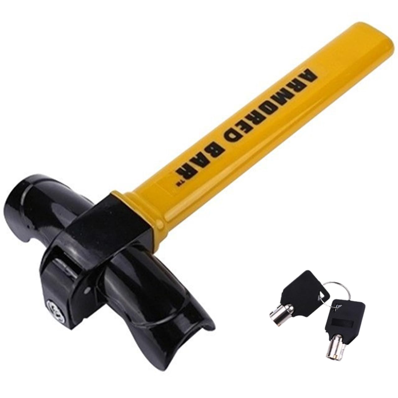 ハンドルロック 車用 盗難防止 リレーアタック対策 ステアリングロック 強力 防犯 鍵付き 汎用 自動車 セキュリティ ロックバー カー用品