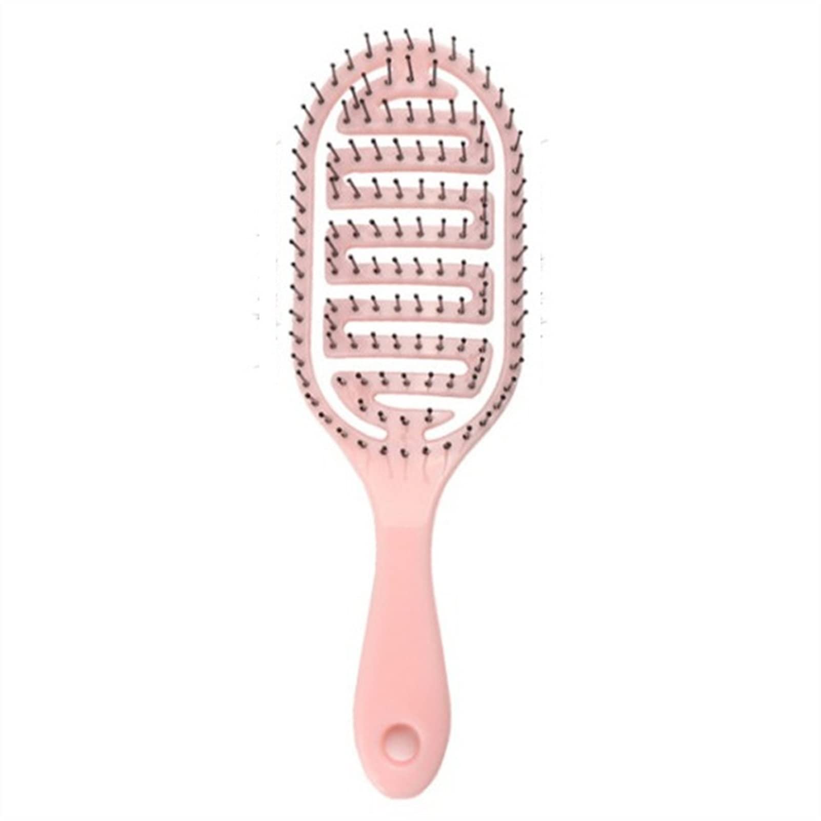ADERFETBI Hair Comb Hair Brush Woman Comb Head Leather Massage Combing Salon Hairdressing Tool Wet Roller Hairbrush Men's and Women's Care(C)