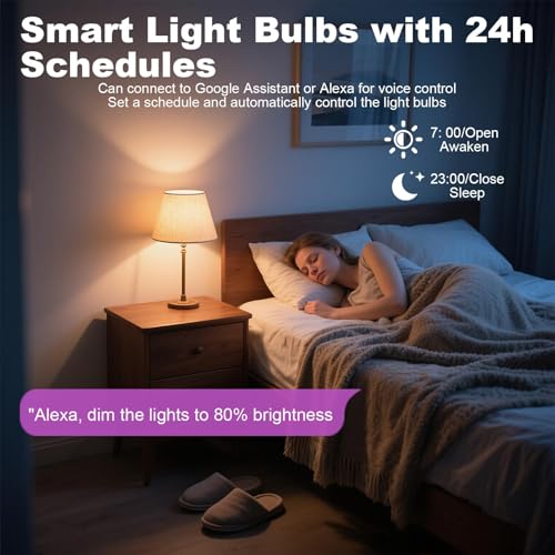 Smart Bulb Bayonet B22, 2 Pack 10W 800LM Colour Changing WiFi Light Bulb RGB Dimmable Warm White LED Lightbulb App or Voice Control Works with Alexa and Google Home Assistant 2700K-6500K - Image 6