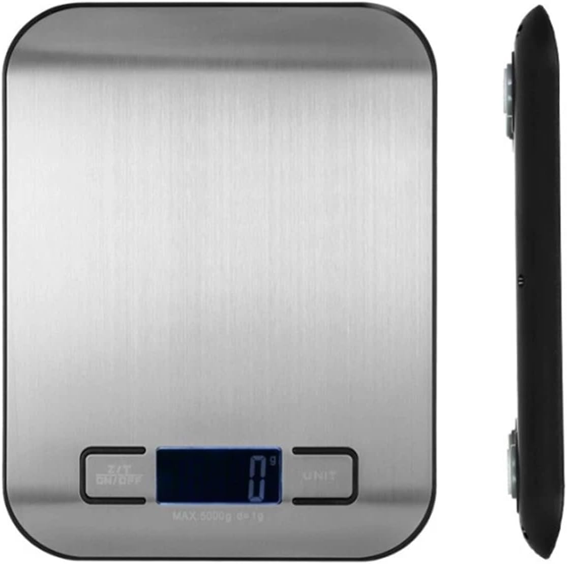 Kitchen Scale Kitchen Scale Stainless Steel Portable Food Scale Battery Digital Scale Precise Food Scale for Kitchen Kitchen Supplies(Black)