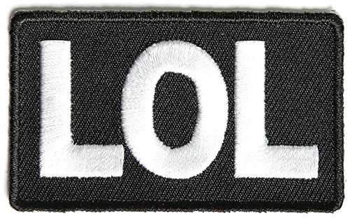 LOL Patch (2.5 X 1.5 Inch) $4.95 with Free Freight from San Diego Leather